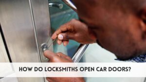 how do locksmiths open car doors